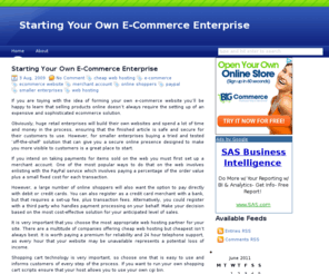 denis-alain.com: Starting Your Own E-Commerce Enterprise
Starting Your Own E-Commerce Enterprise
