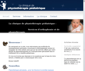 orthoenfant.com: La clinique de physiothérapie pédiatrique
