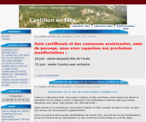 castillonenfete.fr: En construction
site en construction