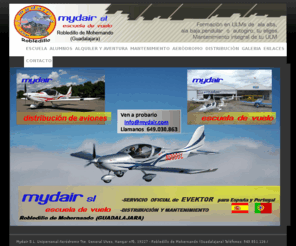 mydair.com: MYDAIR. Escuela de vuelo
Sitio web