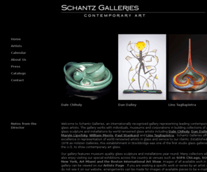 schantzgalleries.com: Glass Sculpture-Contemporary Art, Glass-Art, Glass Installations, Dale Chihuly, Lino Tagliapietra, Dan Dailey
Our online glass gallery features fine art glass sculpture by contemporary artists such as Dale Chihuly and Lino Tagliapietra. Contemporary art glass sculpture by world renouned artists.