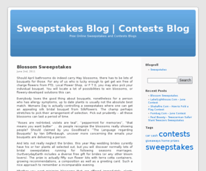 sweepstakesforme.com: Sweepstakes Blog - Contests Blog
Sweepstakes and Contests Blog featuring great Sweepstakes and Contest News.