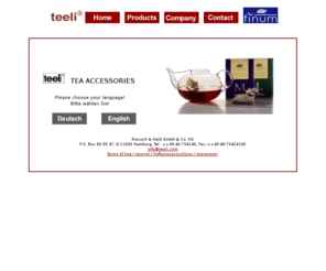 teeli.com: Ideas for tea connoisseurs
Your manufacturing partner for filters for domestic appliances, accessories for tea and coffee, environmental products.