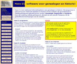 hazadata.com: Genealogie programma Haza-21 voor genealogen en historici - Inleiding
Genealogie programma Haza-21 voor genealogen en historici