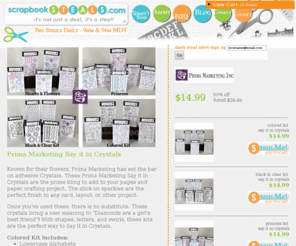 scrapbooksteals.net: Doodlebug Designs Let's Kit Together - Baby
At ScrapbookSteals.com you'll find one hot scrapbooking product every day at 50-80% off until it sells out. It's not just a deal, it's a steal! A ScrapbookSteal!