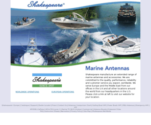 vtronix-antennas.com: Welcome to V-Tronix by Shakespeare
V-Tronix by Shakespeare, a leading manufacturer of marine antennas and related products