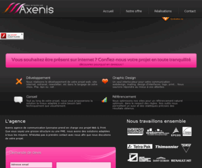 axenis.net: Axenis - Créateurs de solutions web
Créateurs de solutions web