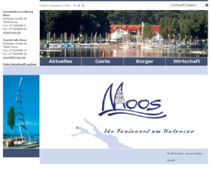 moos.de: Gemeinde Moos - Ihr Ferienort am Untersee
Offizielle Internetseite der Gemeinde Moos