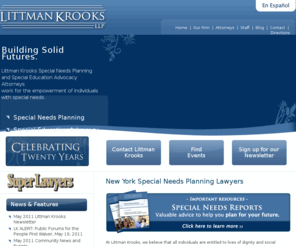 specialneedsnewyork.com: New York Special Needs Lawyer, New York City Special Needs Planning Attorney | Littman Krooks, LLP
New York special needs planning attorneys at Littman Krooks can help protect the ones you love most. Call NY City special needs lawyers at (212) 490-2020.