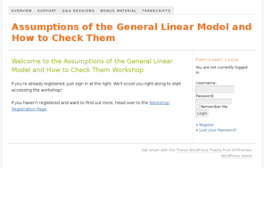 testingassumptionsworkshop.com: Assumptions of the General Linear Model and How to Check Them — Just another WordPress site
Just another WordPress site