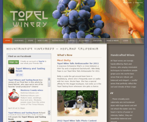 topelwinery.org: Topel Winery Cabernet Sauvignon, Syrah, Pinot Noir & Meritage
Premium, Handcrafted Cabernet Sauvignon, 
Syrah, Pinot Noir & Meritage