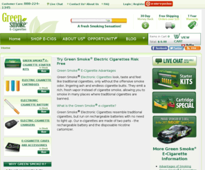 buygreensmoke.com: Electric Cigarette, Electronic E Cigarettes | Green Smoke®
Electric Cigarettes by Green Smoke® look, taste, and feel like traditional cigarettes. However the Green Smoke E-Cigarette is electronic, emitting a vapor that although feels real; is a smokeless alternative way to smoke.