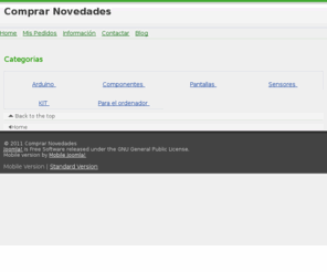 comprarnovedades.com: Comprar Novedades
Arduino proyectos electronica