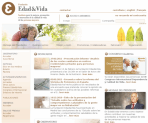 edad-vida.org: Fundación Edad&Vida - Instituto para la mejora de la calidad de vida de las personas mayores
Instituto para la mejora de la calidad de vida de las personas mayores