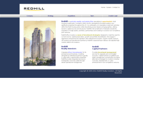 redhillrealtymanagement.com: REDHILL Realty Investors, LP
An opportunistic real estate investment company in the multi housing sector.