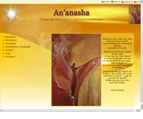 ananasha.fr: Bienvenue | An'anasha - Travail de conscience et guérison énergétique
Bienvenue. 