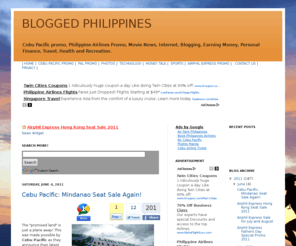 bloggedphilippines.com: BLOGGED PHILIPPINES
Ideas Digest Digesting Brilliant ideas about movies, entertainment money making, food and health, travel, blogging, cebu pacific promo, Philippine Airlines promo, technology, and internet 