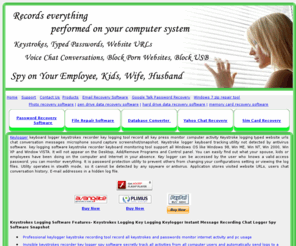 keystroke-logging.ws: KeyLogger keyboard keystrokes logger key logging software record all keyboard activates secretly track visited website chat messages
Keystrokes logging key logging chat instant message recording chat logger screenshot logging tool microphone logging web recording web logger internet logger key logging spy software keylogger surveillance 