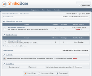 shisha-base.com: ShishaBase - Foren-Übersicht
