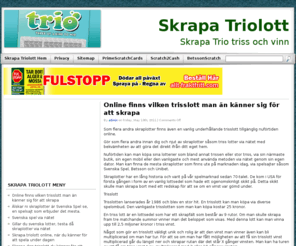 skrapatriolott.se: Skrapa Trio Lott
Om Trio skraplotter