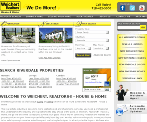 wrhh.net: Riverdale, NY 10463 Real Estate NY Homes for sale, Buy a home, Sell a home, WEICHERT Realtors House & Home, Selling homes, Buying homes.
WEICHERT Realtors House & Home, serving the real estate needs of Riverdale, NY 10463, NY, and the surrounding suburbs.