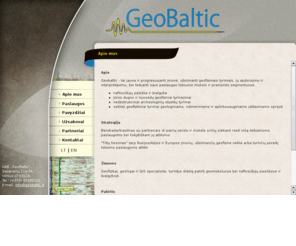 geobaltic.lt: Geobaltic - Apie mus
