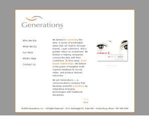 generationsync.com: Generations, Inc.
Generations Web Site