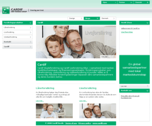 laneforsikring.com: Cardif Nordic
Cardif Skadeforsikring og Cardif Livsforsikring tilbyr i samarbeid med banker, kredittkortselskaper og finansieringsselskaperforsikrings-produkter som Lneforsikring, Livsforsikring og Ulykkesforsikring til kunder.