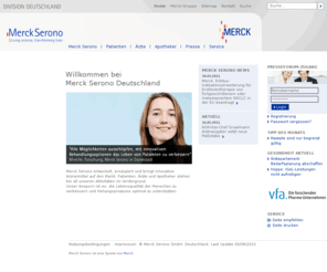 merck-pharma.de: Merck Serono
Die Merck Serono GmbH in Darmstadt ist als Ländergesellschaft und hundertprozentiges Tochterunternehmen der Merck KGaA für den Vertrieb von verschreibungspflichtigen Originalarzneimitteln in Deutschland zuständig. 