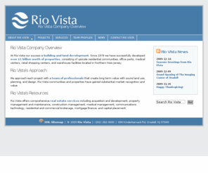 njhcc.org: Real Estate Development, Building, and Construction since 1978 / Rio Vista / NJ
At Rio Vista our success is building and land development. Since 1978 we have successfully developed over $1 billion worth of properties, consisting of upscale residential communities, office parks,