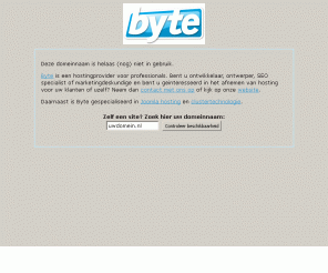 swedenhuset-rt.nl: www.swedenhuset-rt.nl niet in gebruik
Byte: webhosting voor professionals!
