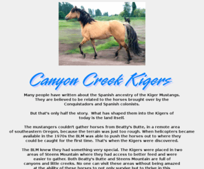 canyoncreekkigers.com: Welcome to Canyon Creek Kigers

