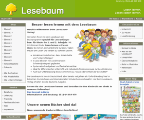 lesebaum.de: Kinderbücher zum lesen Lernen und zur Leseförderung: Lesebaum-Verlag
Lesen lernen mit Spaß und Erfolgserlebnissen: Lesebaum-Kinderbücher für Unterricht, Leseförderung und fürs Üben zu Hause direkt bestellen.