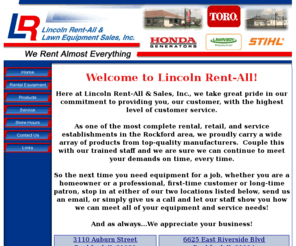 lincolnrent-all.com: Lincoln Rent-All & Sales, Inc.  ::  Home
