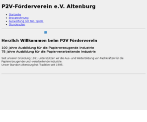 p2v-pierer.net: P2V-Foerderverein e.V.
Informationen rund um den P2V-Foerderverein e.V. Altenburg