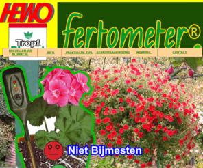 fertometer.nl: FERTOMETER-Bemestingsmeter voor het kweken van kuipplanten
De Fertometer meet de voeding in de pot van uw kuipplanten en de EC meter geeft kweek-bemestings-advies.