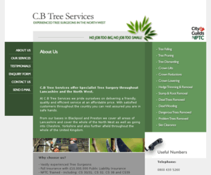 lancashiretreesurgeon.com: Experienced Tree Surgeons in Lancashire and the North West - C.B Tree Services
C.B Tree Services are tree surgeons throughout Lancashire, we offer tree removal and tree stump removal in many areas throughout the North West.