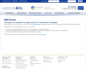 piff.co.uk: WebHost4Life - 404 Error
Small business web hosting offering additional business services such as: domain name registrations, email accounts, web services, FrontPage help, online community resources and various small business solutions.