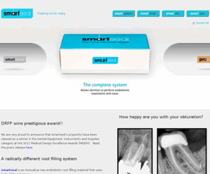 smart-seal.co.uk: Innovative Endodontic Root Canal Filling System for Dentists
A radically different obturation point and paste system using hydrophilic polymers to create an excellent seal in the root canal.