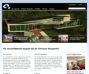 virtuelemaquette.com: Virtuele Communicatie | 3D capacity
3D capacity is een full service 3D communicatiebureau, dat met de Virtuele Maquette turnkey oplossingen biedt voor bouwprojecten.