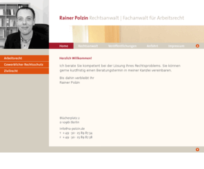 advolegis.net: RA Rainer Polzin
Rainer Polzin | Rechtsanwalt | Fachanwalt fr Arbeitsrecht