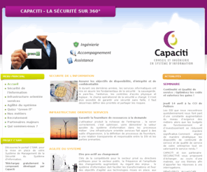 capaciti.com: Accueil - CAPACITI
Capaciti, sécurité, ISO