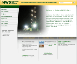 hwdrillers.com: Home - Horizontal Well Drillers
HWD strives to be the leader in providing the most reliable, accurate, and cost effective horizontal/vertical drilling services in the oil and gas industry.