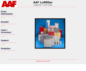 aafluftfilter.com: AAF Luftfilter
AAF Luftfilter A/S