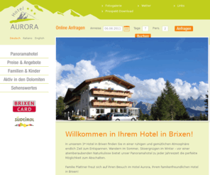 hotel-aurora.net: Hotel in Brixen - Hotel Aurora - Brixen - Palmschoß in Südtirol
Hotel in Brixen - In unserem 3* Hotel in Brixen finden Sie in einer ruhigen und gemütlichen Atmosphäre endlich Zeit zum Entspannen. Wandern im Sommer, Skivergnügen im Winter – vor einer atemberaubenden Naturkulisse bietet unser Panoramahotel zu jeder Jahreszeit die perfekte Möglichkeit zum Abschalten.