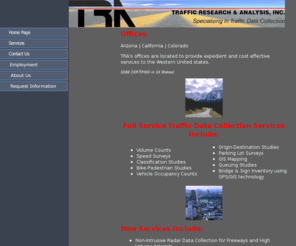 tra-inc.com: Traffic Research & Analysis-Main
Services Traffic Data Collection