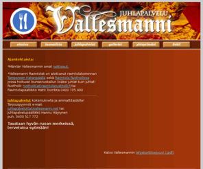 vallesmanni.net: Vallesmanni - lounasravintola ja juhlapalvelut
Lounasravintola Vallesmanni | Keskustie 26, Orivesi | Miinanpellonkatu 2, Mänttä | Tavataan hyvän ruoan merkeissä, tervetuloa syömään!
