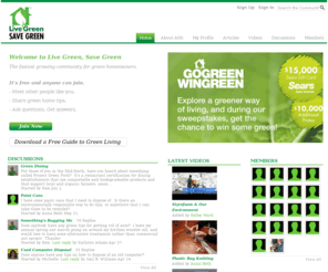 livegreensavegreen.com: Live Green Save Green
Live Green Save Green is a Ning Network