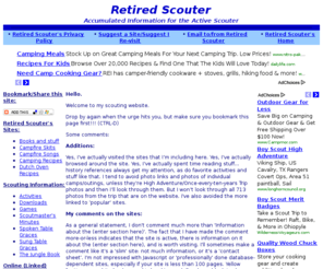 beaveree.com: Retired Scouter - Accumulated Information for the Active Scouter
Scouting information for the active scouter..  All links visited and commented on.