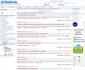 esomali.com: Qoraalda | Casharada | somali articles and educational resource
Qoraalada iyo casharada cilmi ee af soomaliga ku qoran.  Articles and educational resource writen in somali language